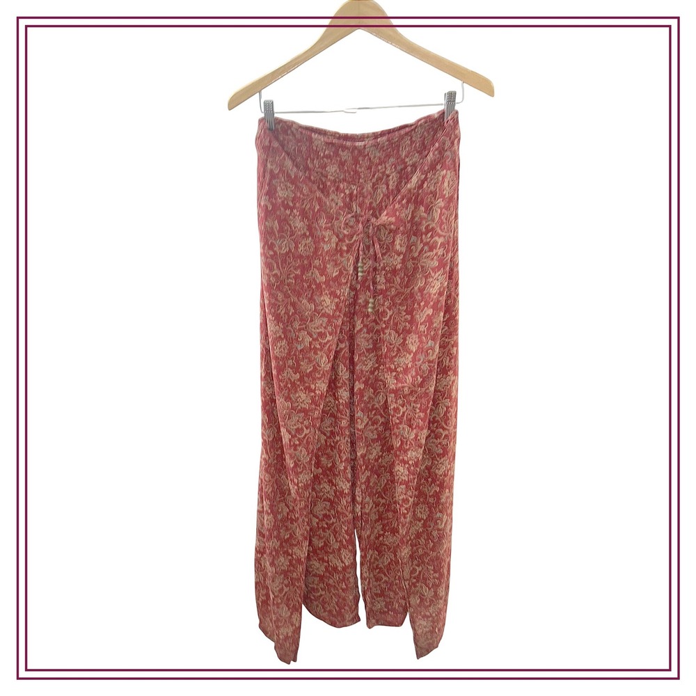 Denim & Supply Ralph Lauren Paisley Floral Wrap Wide Leg Pants Size Medium
